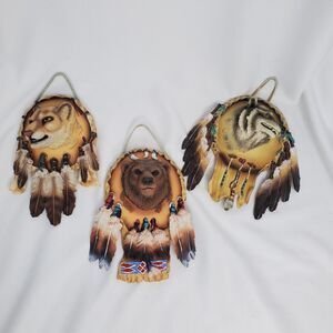 Lot of 3 Steve Kehrli Spirit of the Cougar, Bear, and Gray Wolf